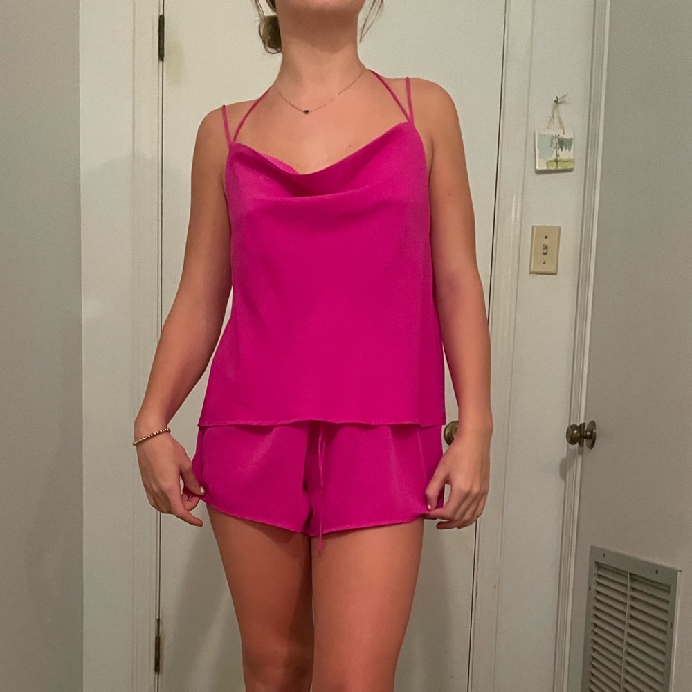 LINDA KATE Cowl Neck Romper SMALL